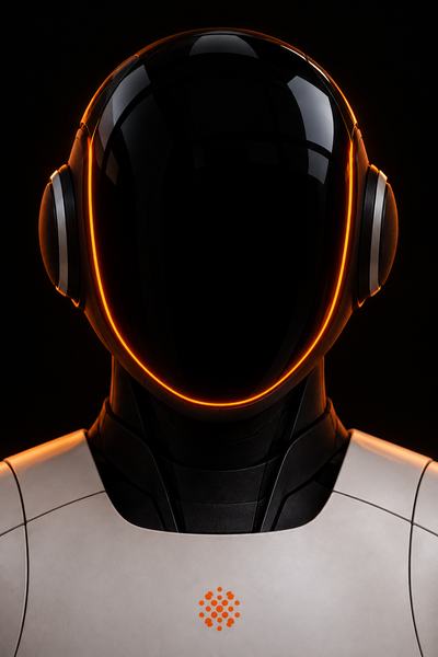 Visor do robô apagado
